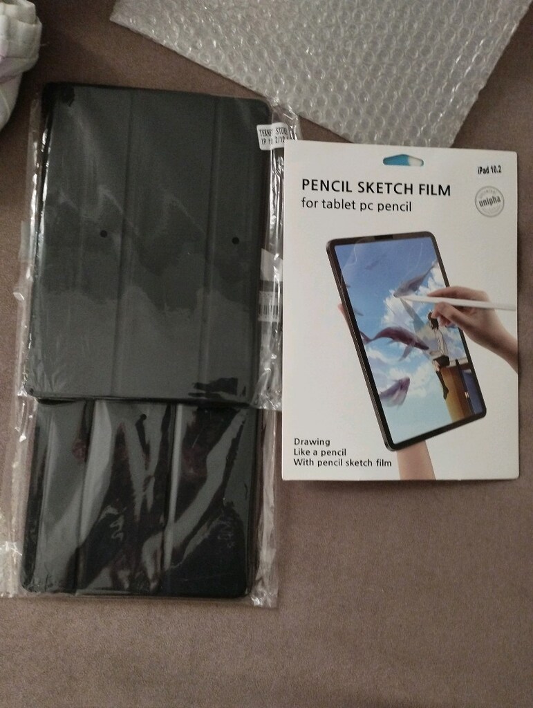 ipad 10.2 tablet ekran koruyucu + kılıf