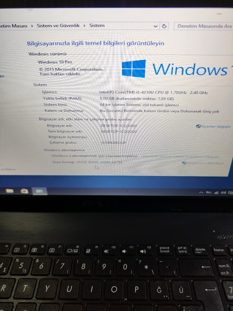 Asus i5 laptop - 2