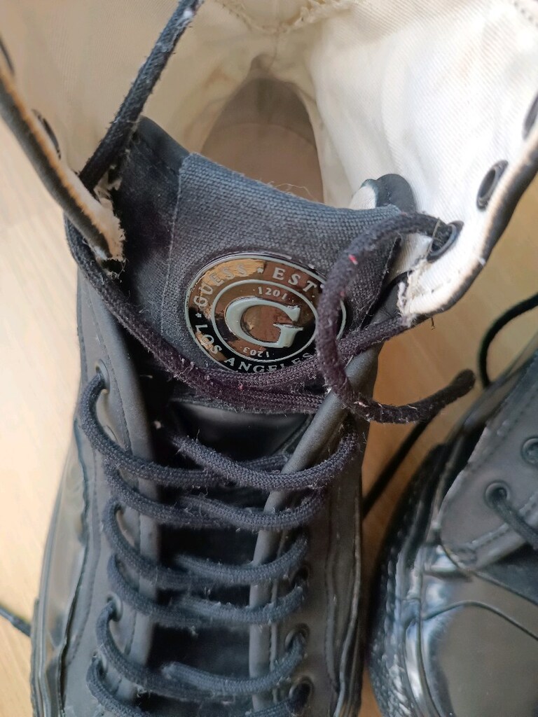 Guess Siyah Hakiki Deri Bilek Boy Erkek Sneaker - 3