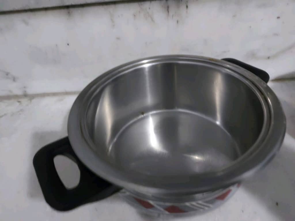 Vintage Emsan orijinal çelik tencere seti. Açıklamayı okuyunuz. - 9