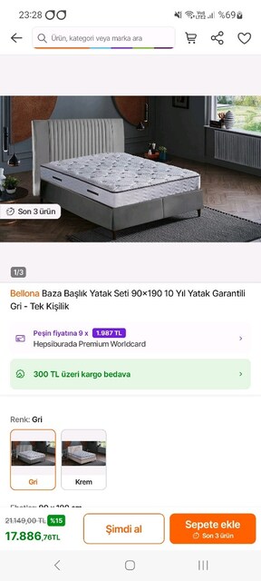 bellona 120×200 yatak baza baslik