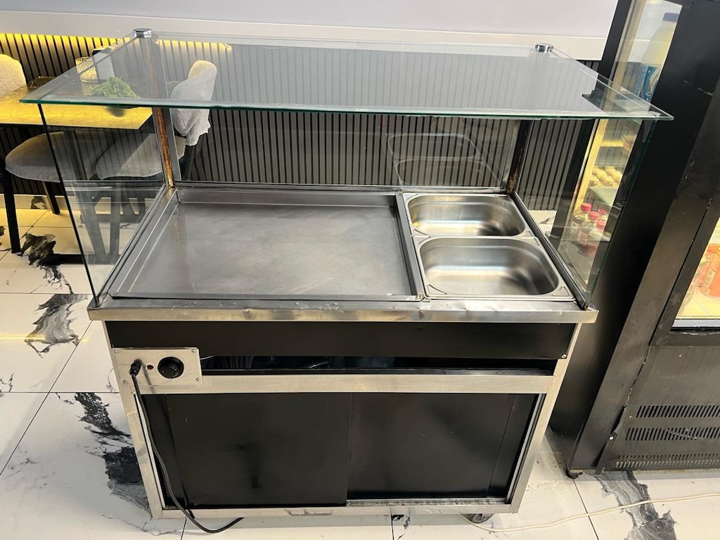Camlı Elektrikli Pilav Tezgâhı – 2 Küvetli, Sulu Isıtmalı, Tertemiz - 7
