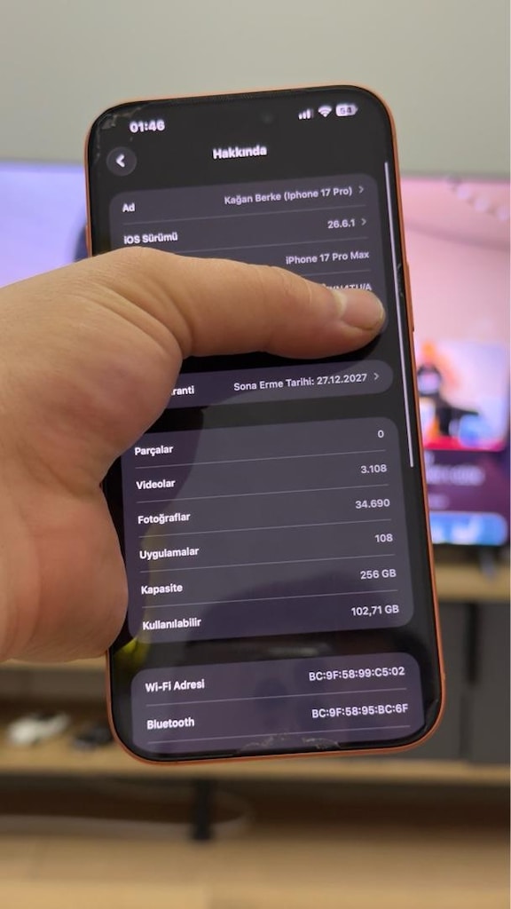 TR IPHONE 17 PRO MAX 256GB KOZMİK TURUNCU - 4