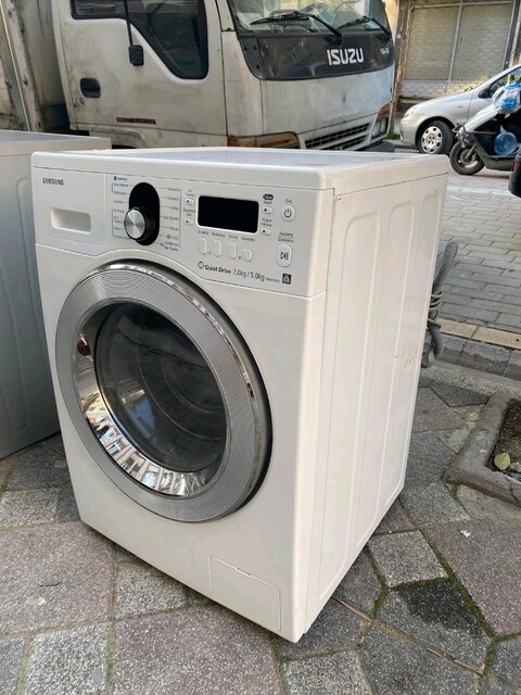 sıfır ayarında A+++ 7kğ yıkama 5kğ kurutmalı samsung çamaşır makinesi
