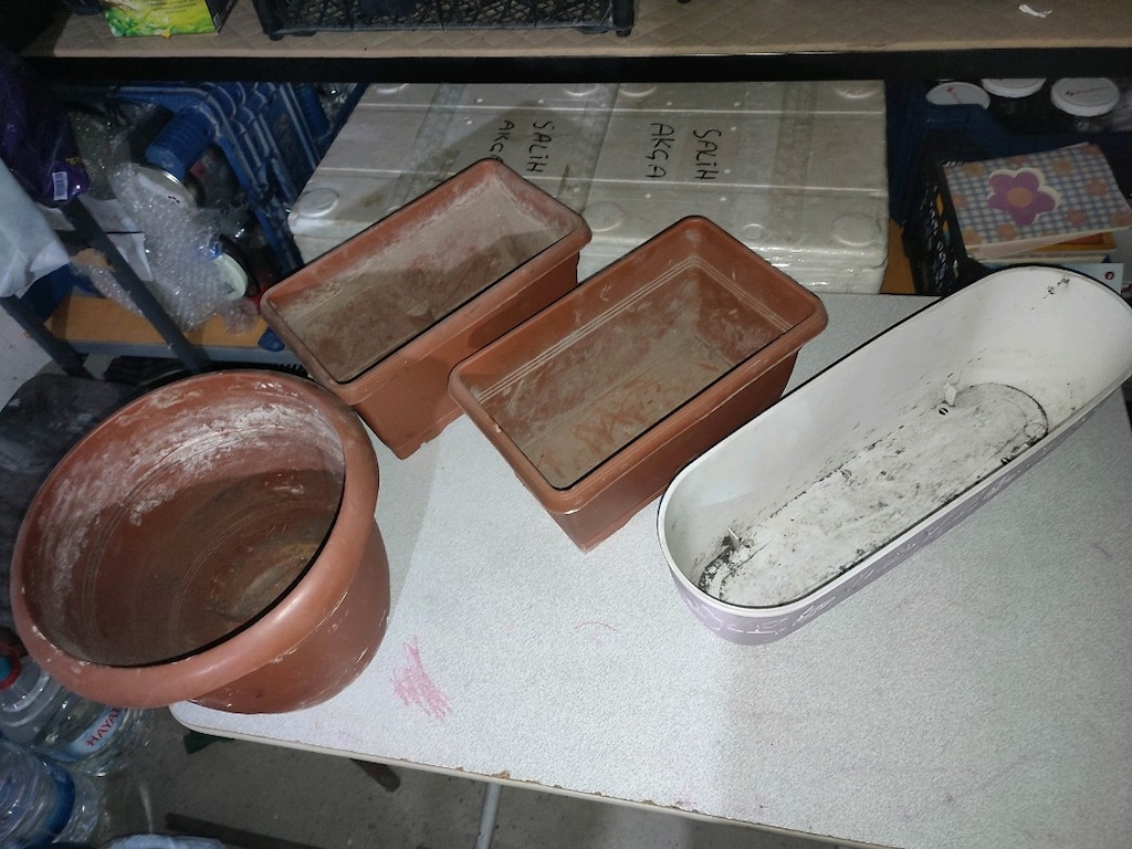dikdörtgen saksı - 2