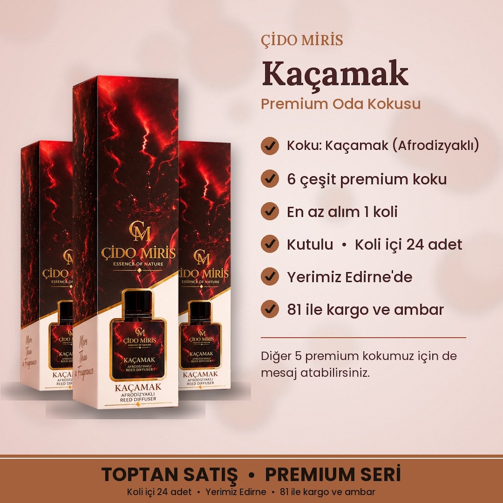 ÇİDO MİRİS KUTULU PREMIUM ODA KOKUSU KAÇAMAK | 24 ADET KOLİ - 2