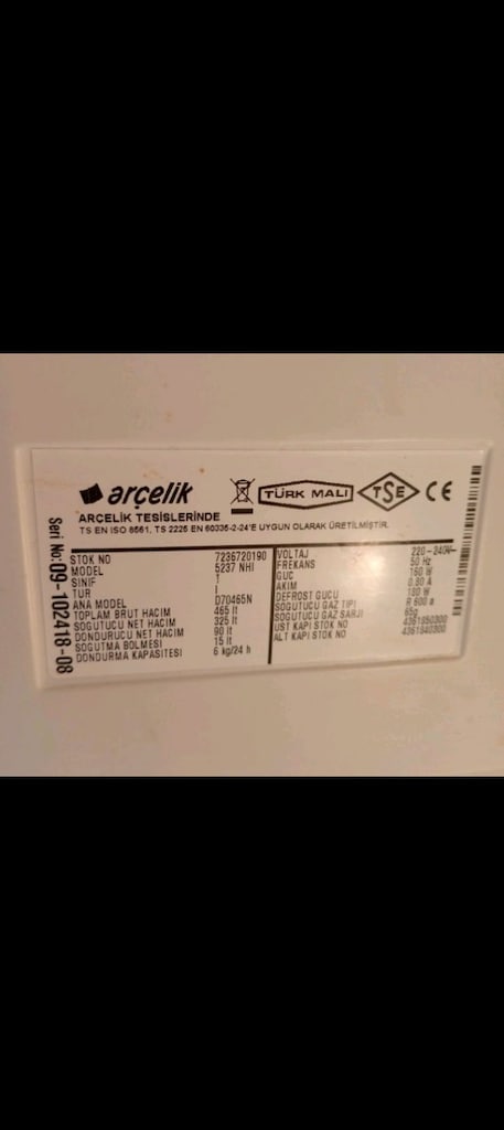 Arçelik 465 Litre No Frost Buzdolabı Temiz sağlam - 3