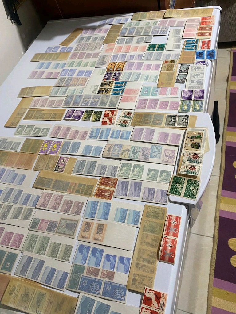 Mükemmel bir şekilde korunmuş Yıpranmış Pul Koleksiyonu - 2