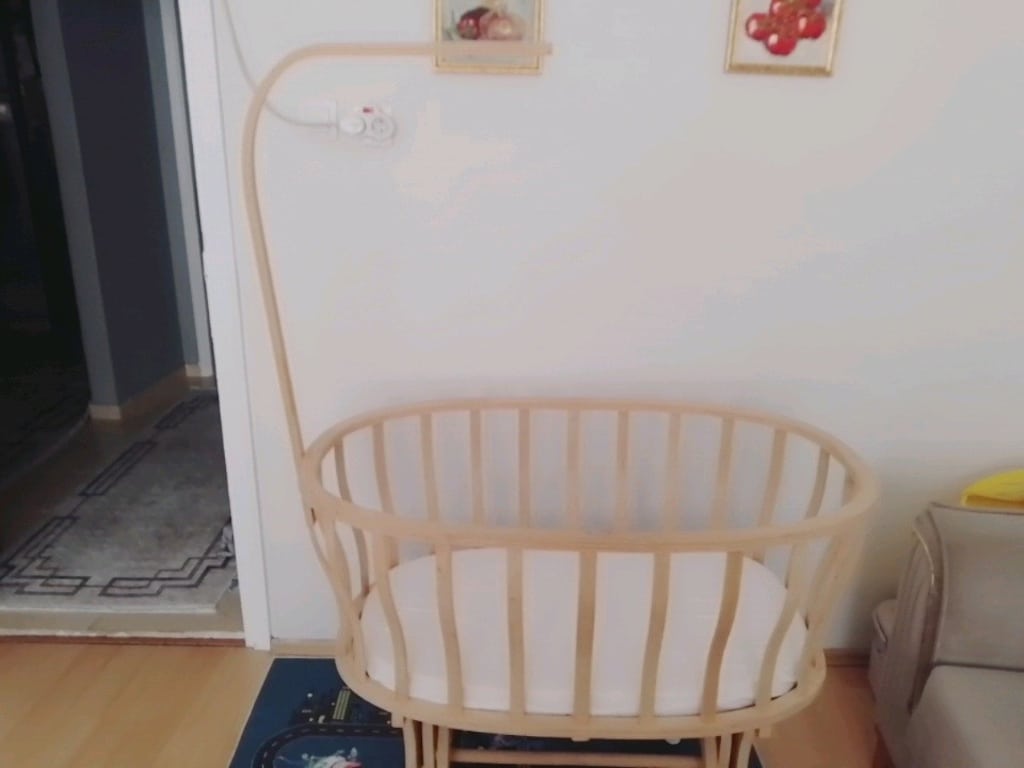 sallanan ahşap beşik - 7