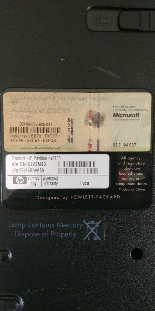Hp Pavilion dv6700 Notebook Parçaları - 6