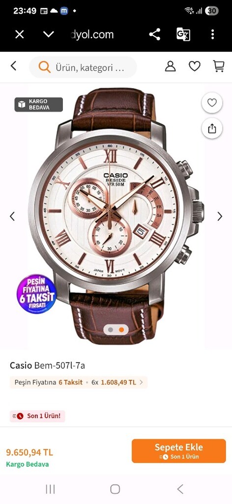 casio beside erkek saat - 8