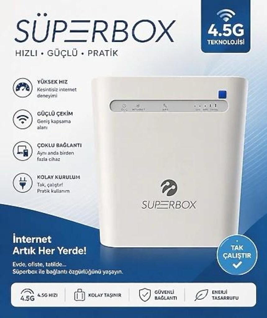 Taşınabilir superbox sim kartlı modem - 3
