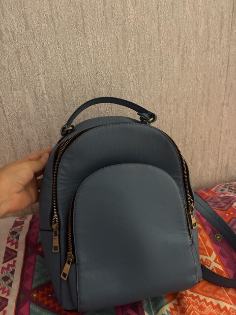 Zara mavi sırt çantası