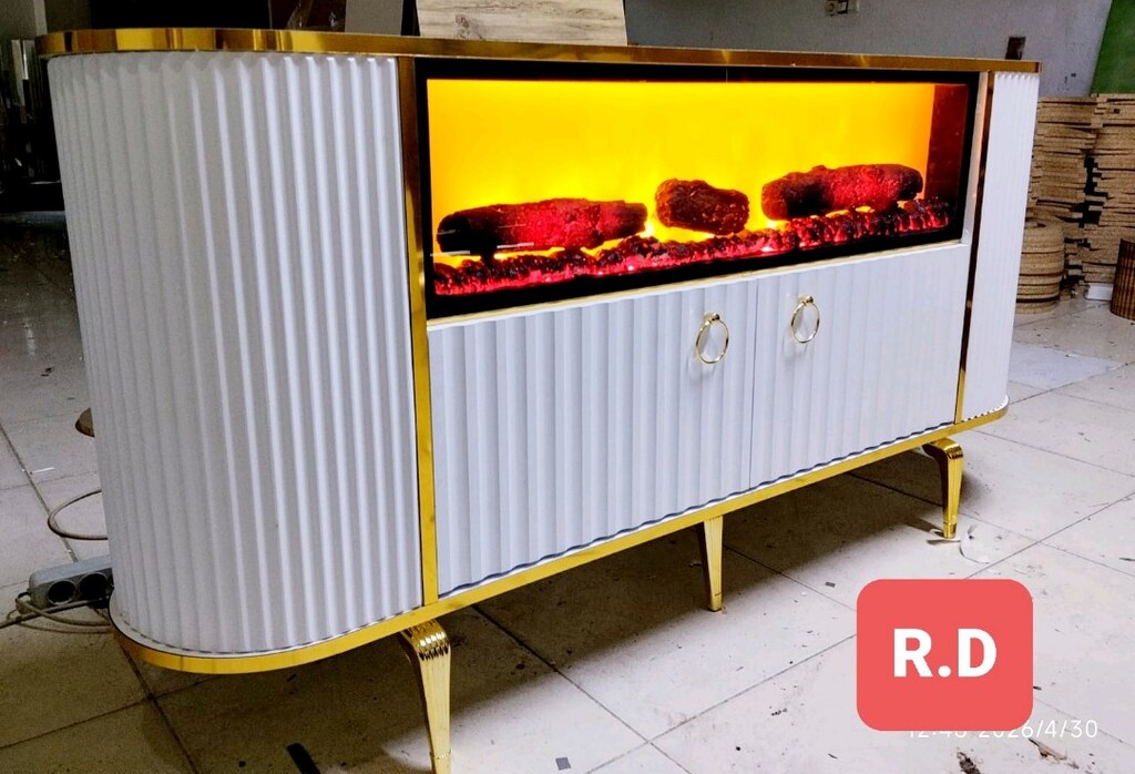 imalattan sıfır Şömineli bluetooth tv ünitesi Konsol - 7