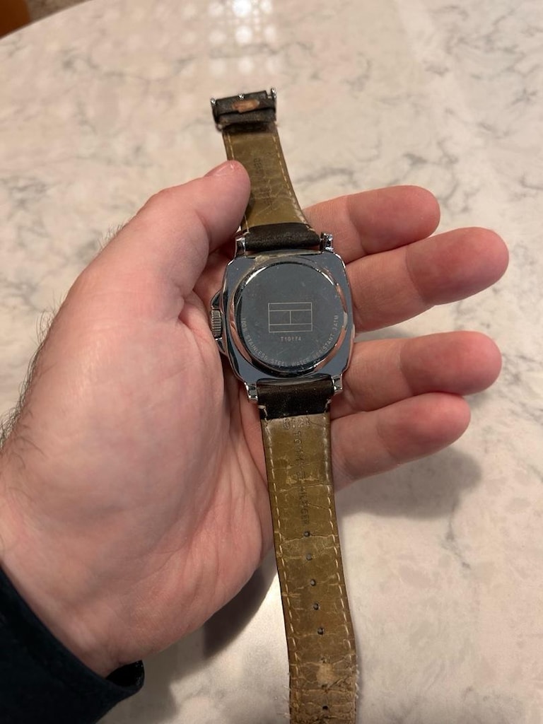 Orijinal Tommy Hilfiger Erkek Kol Saati – Krem Kadran - 3