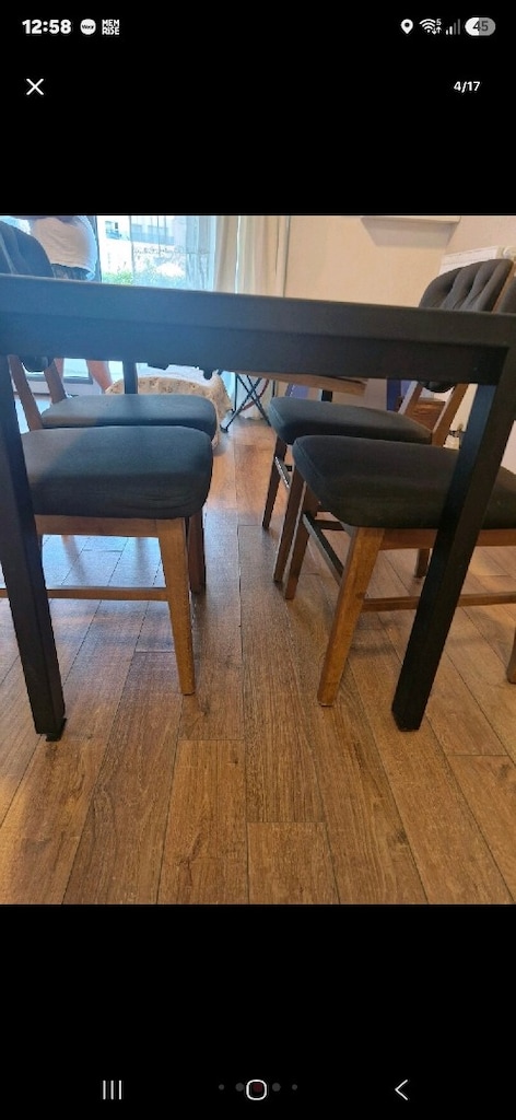 4 sandalye 1 açılırnkapanır masa - 4