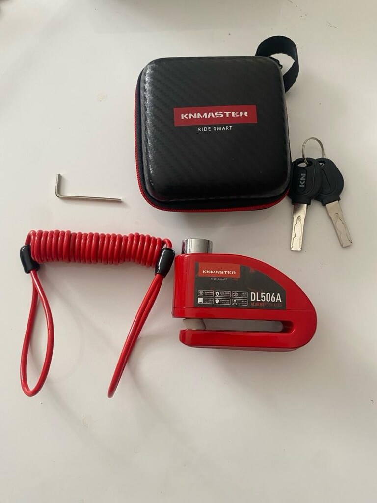 KNMASTER DL506A 6mm Alarmlı Disk Kilidi SIFIR KUTULU - 3