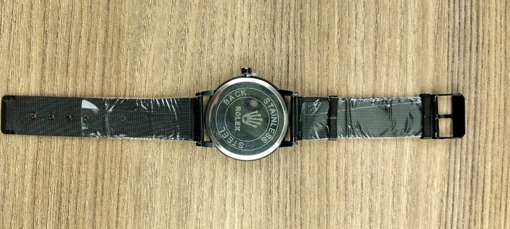 Sıfır Kutulu 40 mm Siyah Kadranlı Quartz Pilli Kol Saati – Siyah Metal - 5
