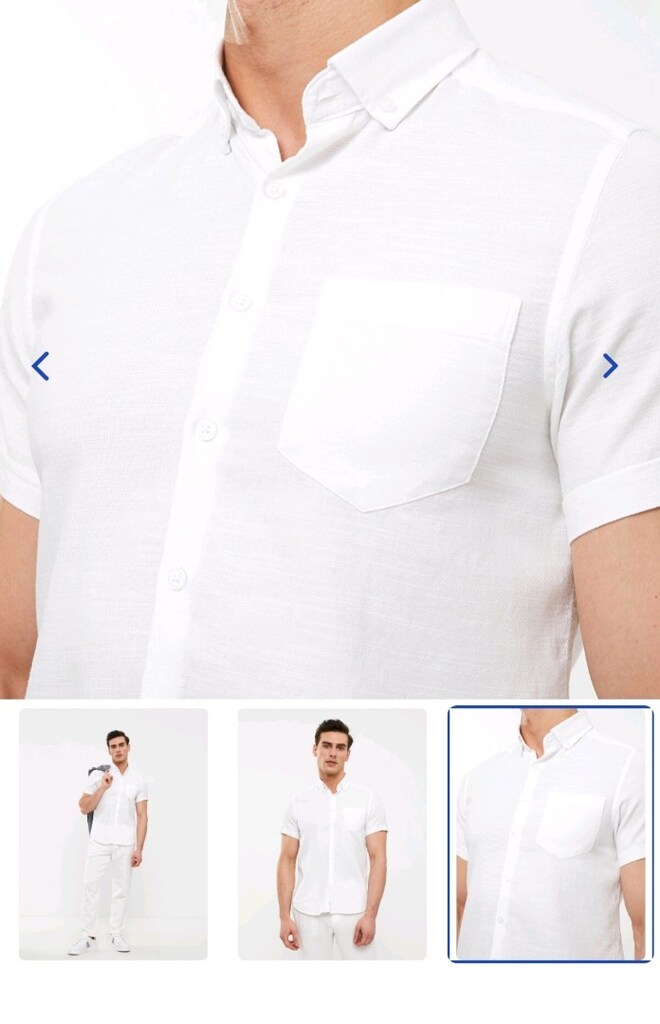 Lcwaikiki marka slim fit kısa kollu erkek gömlek - 4