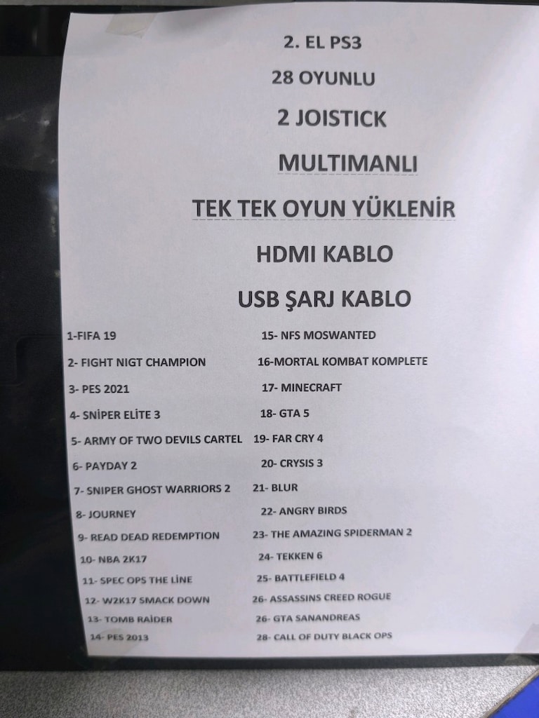 Ps3 320 GB 2 Kol 28 Oyun - 2