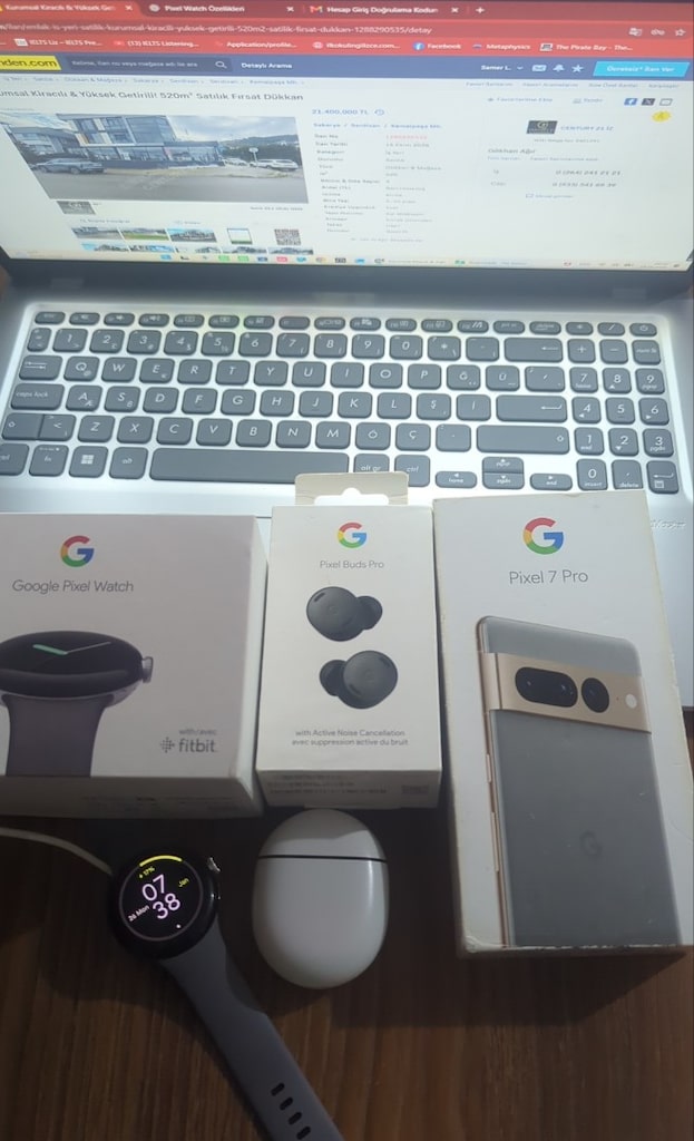Google Ekosistemi Seti (Pixel 7pro, Pixel Watch, Pixe Buds pro) - 15