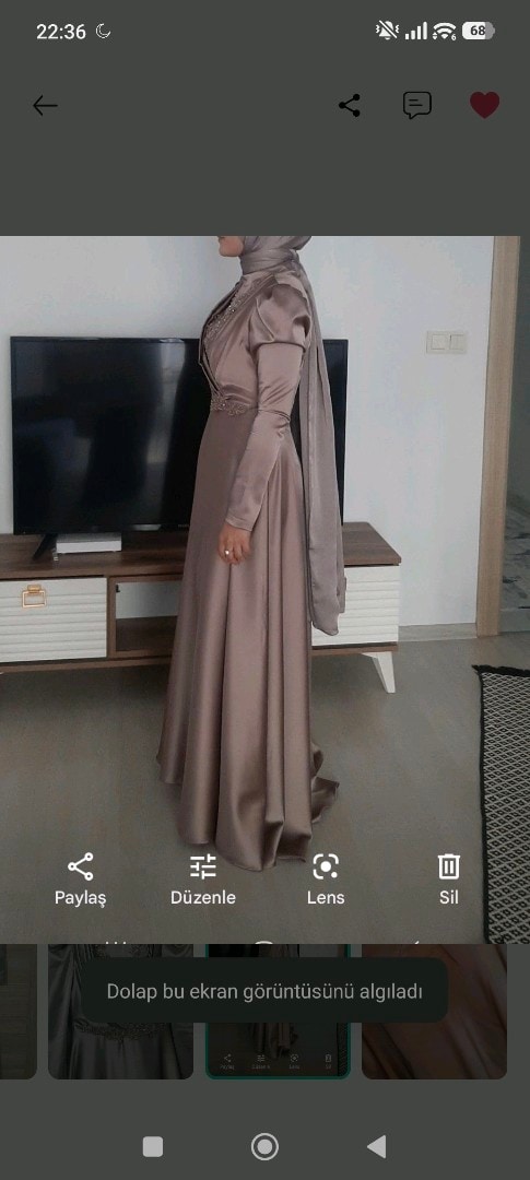 vizon saten abiye - 2
