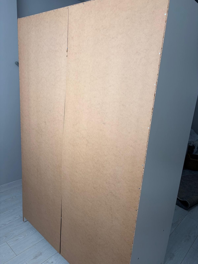 KLEPPSTAD sürgü kapaklı gardırop , beyaz, 117x176 cm - 4
