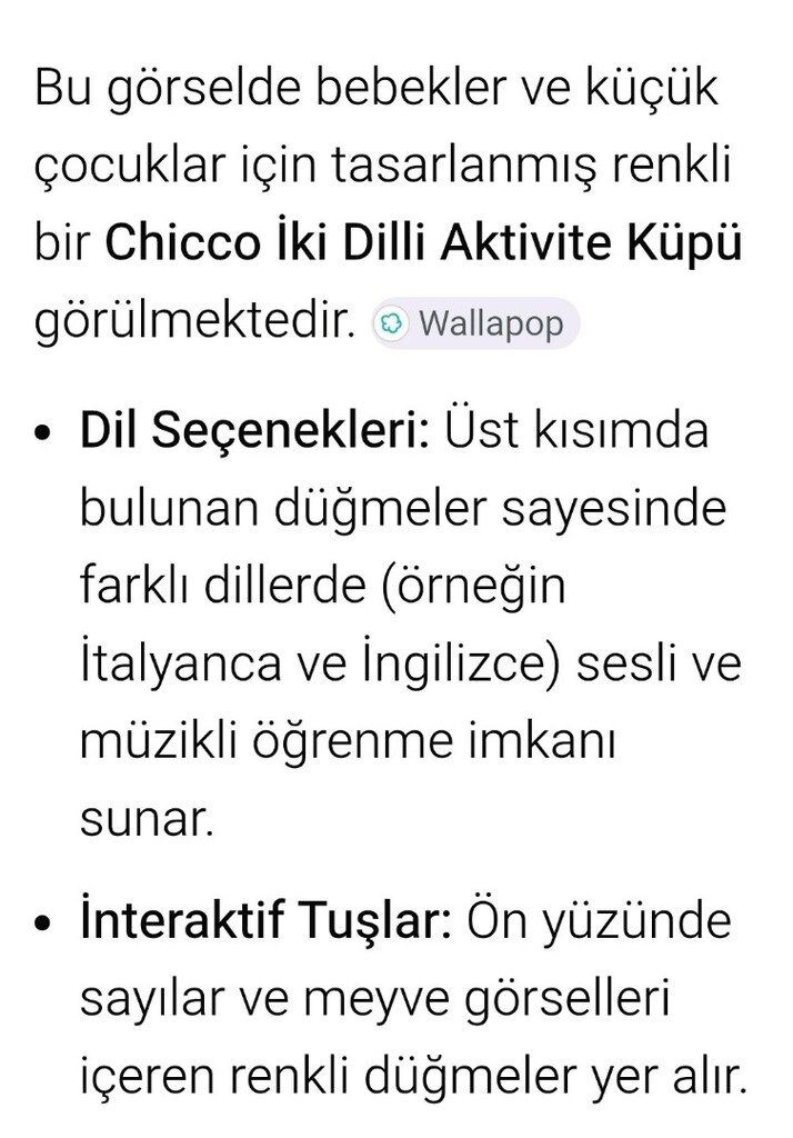 Chicco iki dilde aktife küpü oyuncağı bağlantı teli kopuk lehim yapıla - 8
