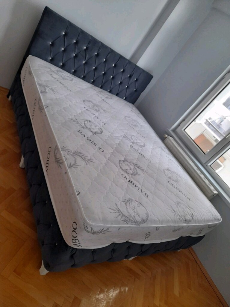 çift kişilik yatak baza başlık 3lü set - 3