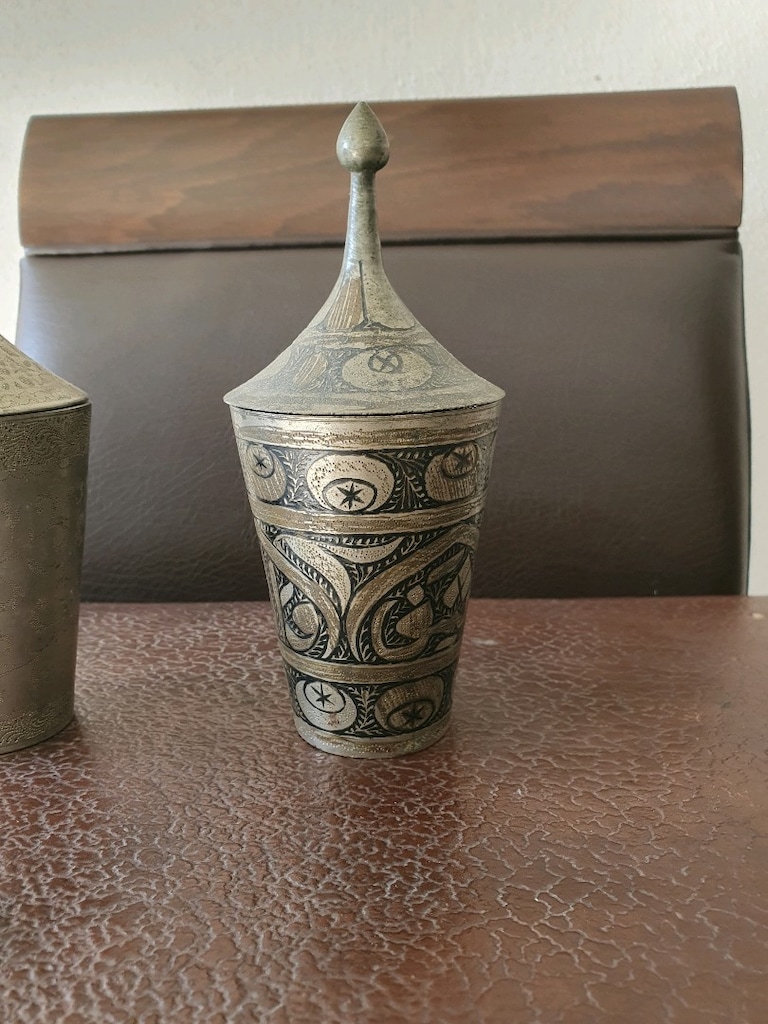 2 li kapaklı bardak antika - 2
