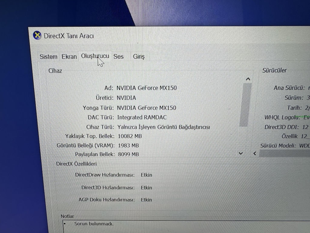 ASUS ZENBOOK İ7 8. NESİL 16 GB RAM 512 M2SSD MX150 - 8
