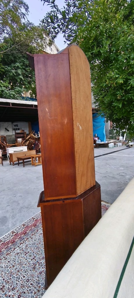 Vintage köşe vitrin gümüşlük - 8