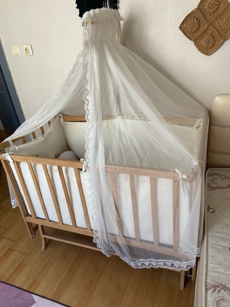 tahta bebek yatağı - 6