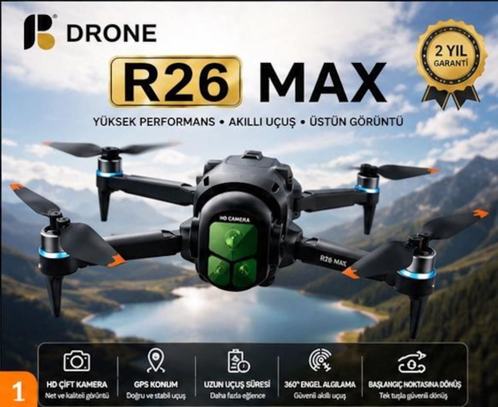 26 MAX YEMLEME DRONU 50 GRMA KADAR YÜK TAŞIMA 1 KM MENZİL ÇİFT BATARYA - 4
