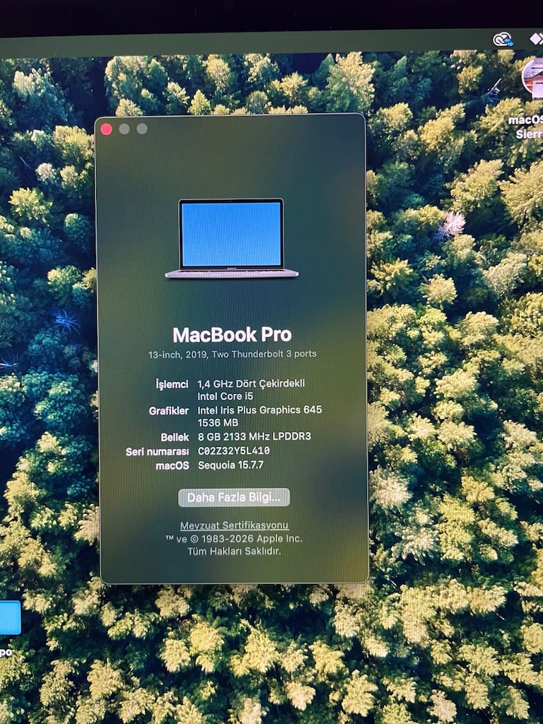 MacBook Pro 2019 13" Touchbar! TEMİZ - 6