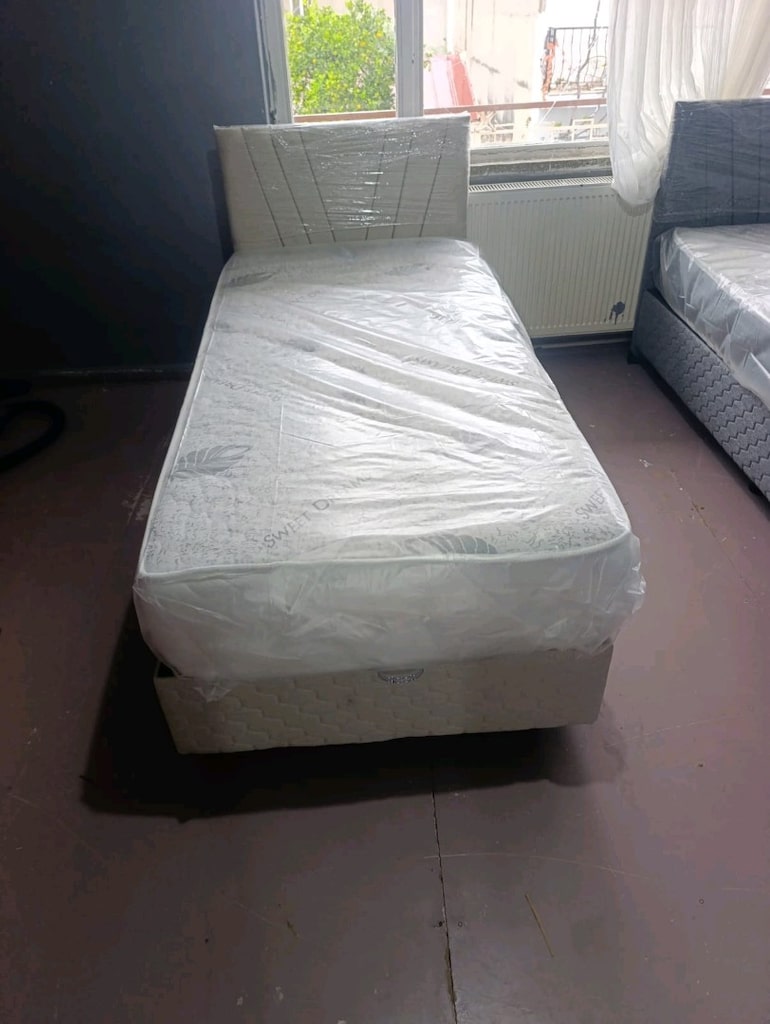 İmalattan tek kişilik baza başlık yatak İzmir içi nakliye dahil. - 6
