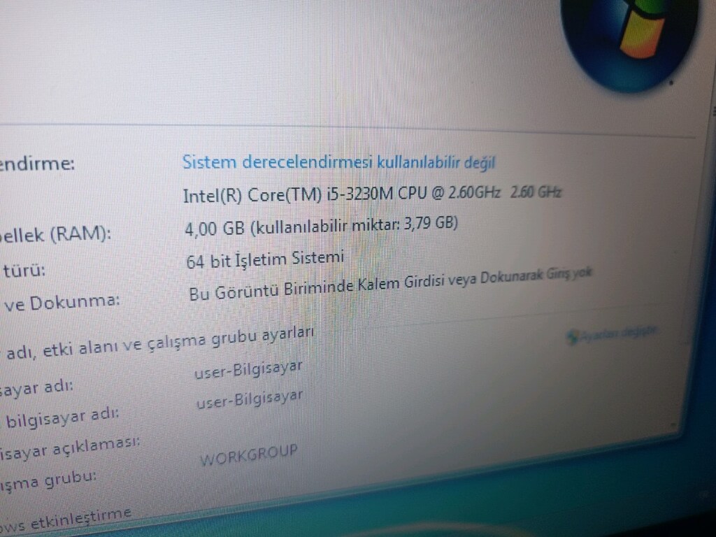 laptop işlemci i5 - 2