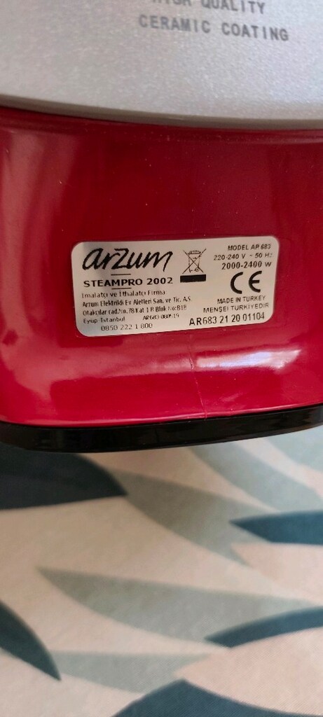 ARZUM AR683 STEAMPRO 2002 2400 W ÜTÜ - 6