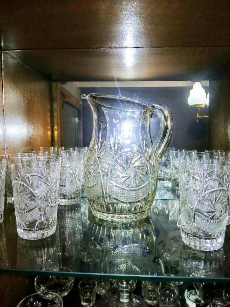 ESKILERDEN KRISTAL SÜRAHI TAKIMI