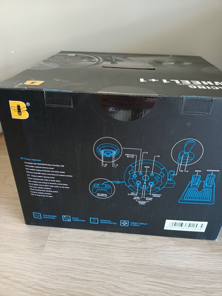 Yarış Direksiyonu - Bee Racing Wheel Direksiyon seti - 9