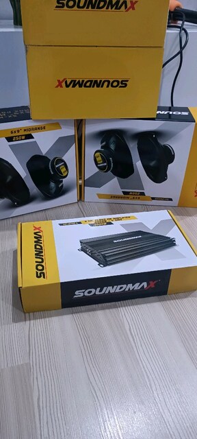 SOUNDMAX KOMPLE SET HALŞNDE BASS OVAL MİDRANGE ANFİ