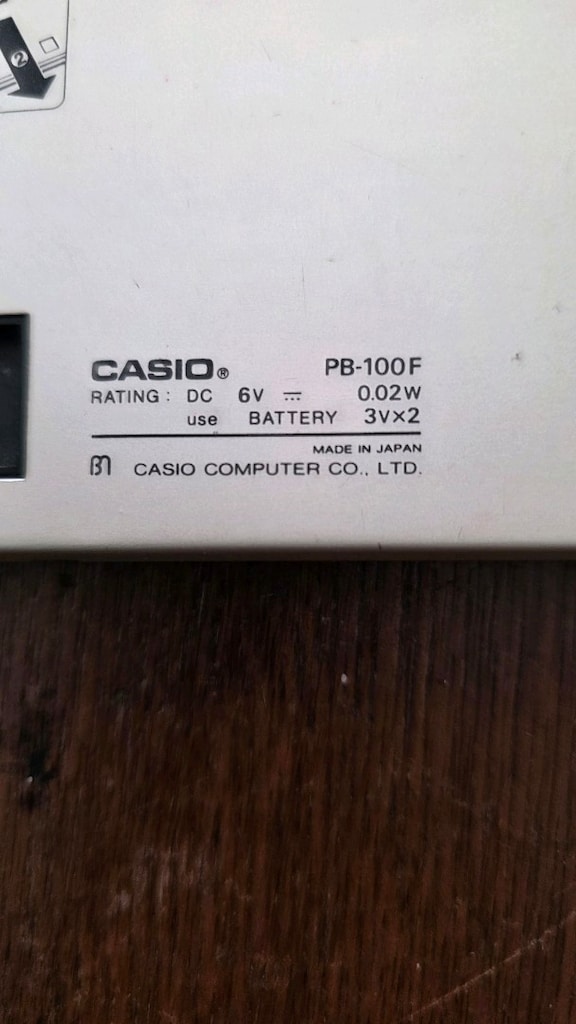 Vintage Casio PB-100F cep bilgisayarı - 10