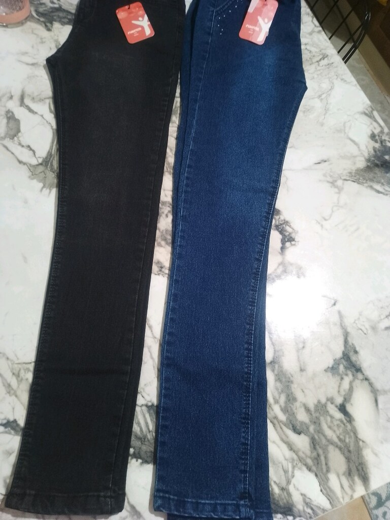 2 adet kız çocuk kot pantolon - 9