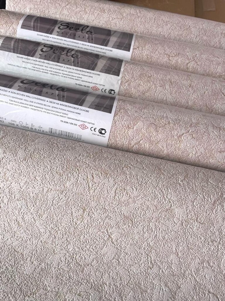 6 RULO DUVAR KAĞIDI ( 65 m2) -Tutkal Dahil - 3