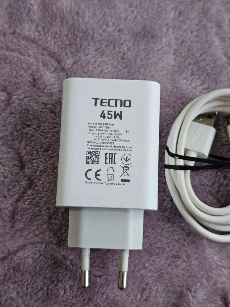 Tecno 45W Orjinal Turbo Şarj Seti (TAKASA AÇIK) - 2
