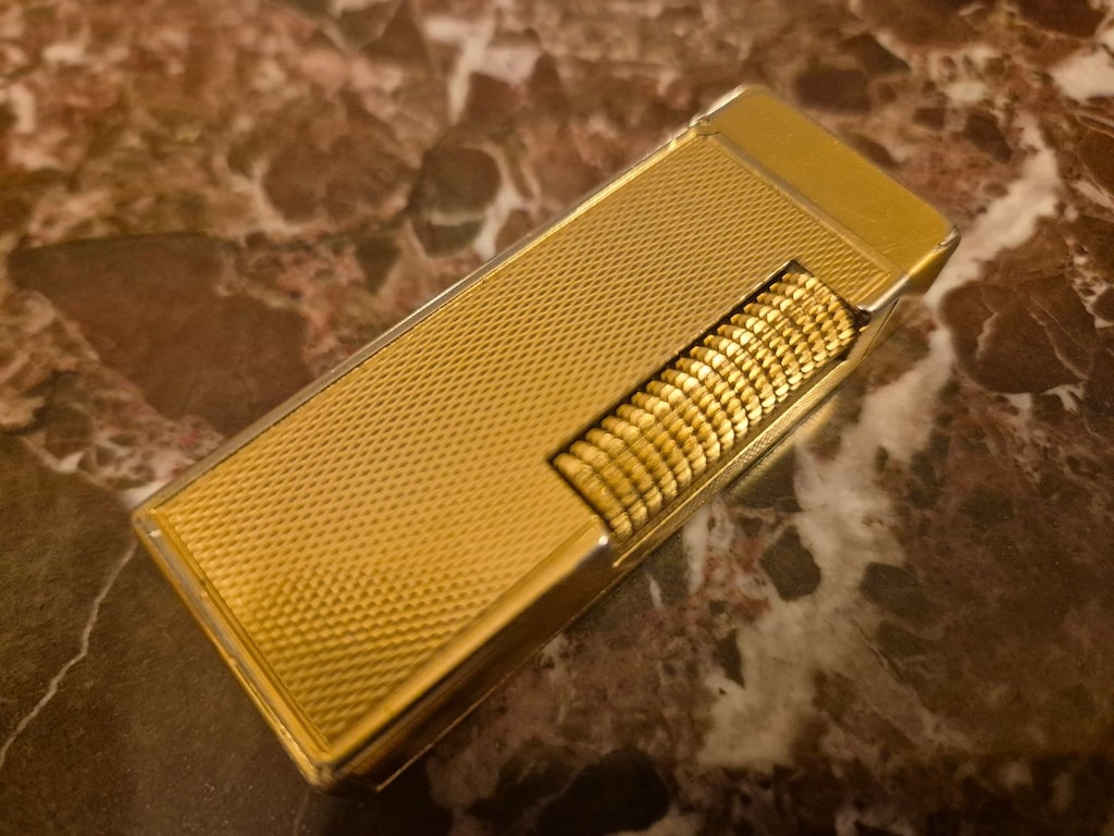 Orijinal Dunhill Rollagas Altın Kaplama Vintage Çakmak - 4