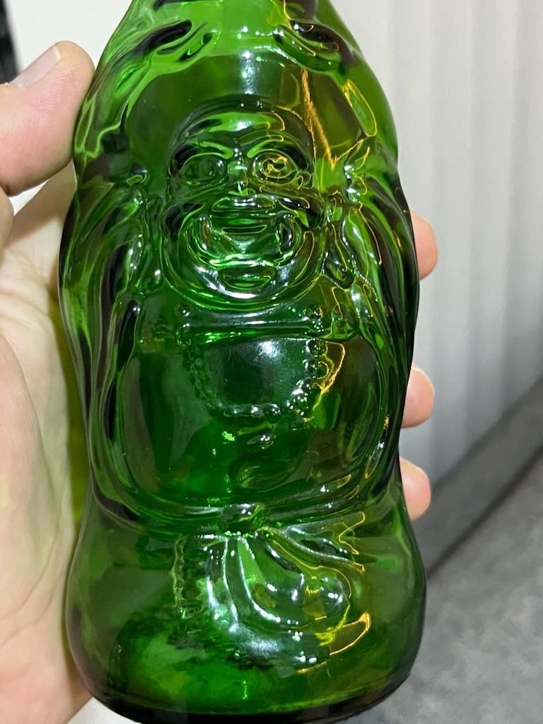 buda kabartma dekoratif şişe - 2