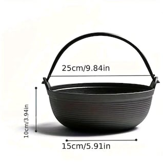 Döküm Tencere Köknar Ahşap Kapaklı 19 cm - 8