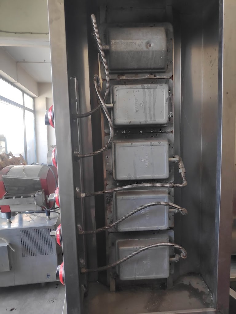 5 gözlü Krom Döner Ocağı, - 4