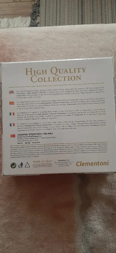 HIGH QUALITY COLLECTION 1000'Lİ PUZZEL CLEMENTONİ ÖLÇÜSÜ: 69X50 - 2